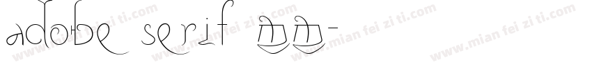 adobe serif mm字体转换